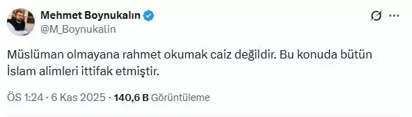 Atatürk için mevlüt okutulacak olması Mehmet Boynukalın'ı rahatsız etti