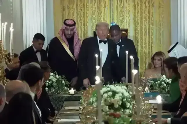 Beyaz Saray'da Ronaldo'ya sevgilisi eşlik etti: Tercih ettiği elbise göz kamaştırdı