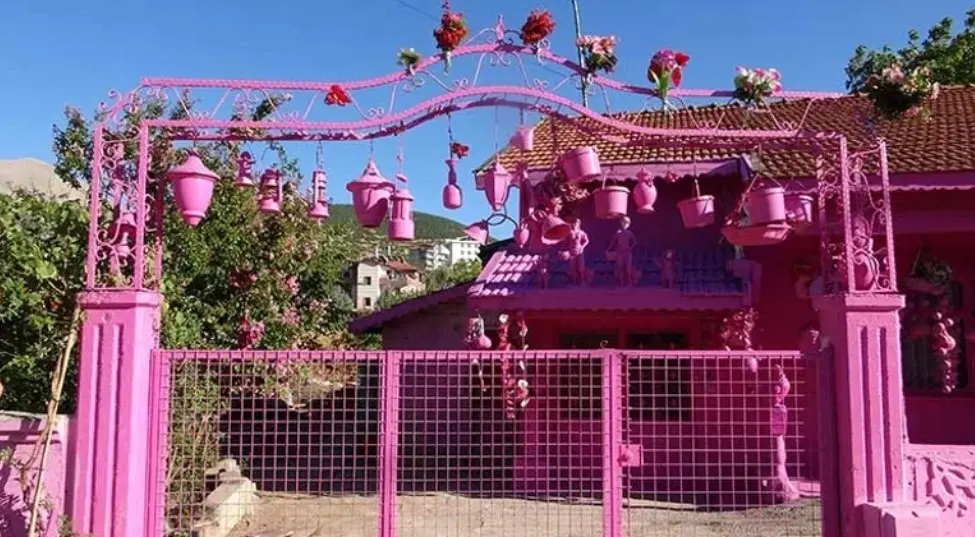 75 yaşına kadar bütün hayatını pembeye boyadı, akülü arabasına gücü yetmedi