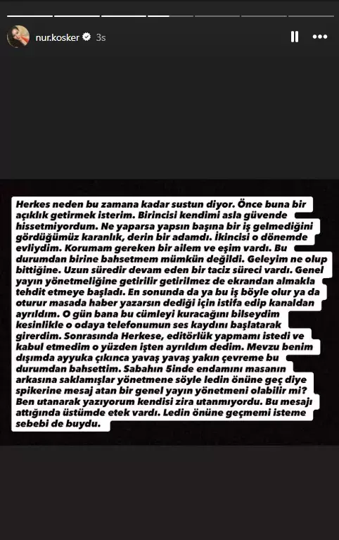 Eski spiker Nur Köşker'den olay iddia: Mehmet Akif Ersoy beni taciz ediyordu