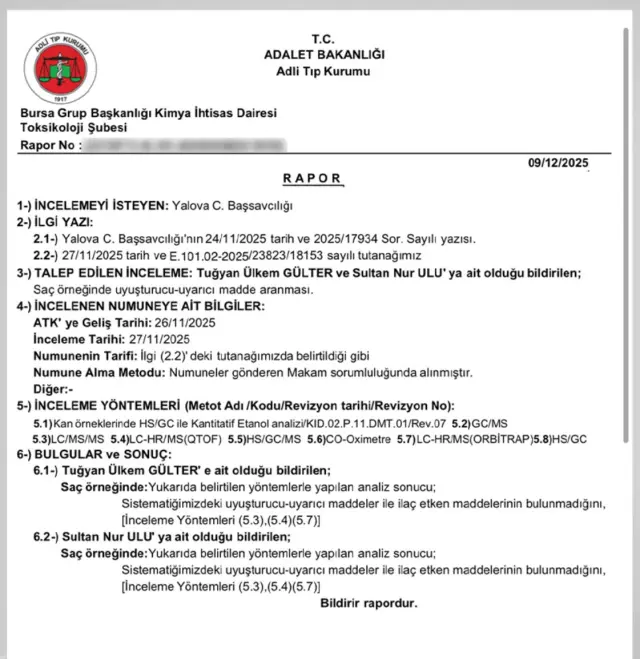 Güllü'nün kızı Tuğyan Ülkem Gülter'in test sonucu belli oldu