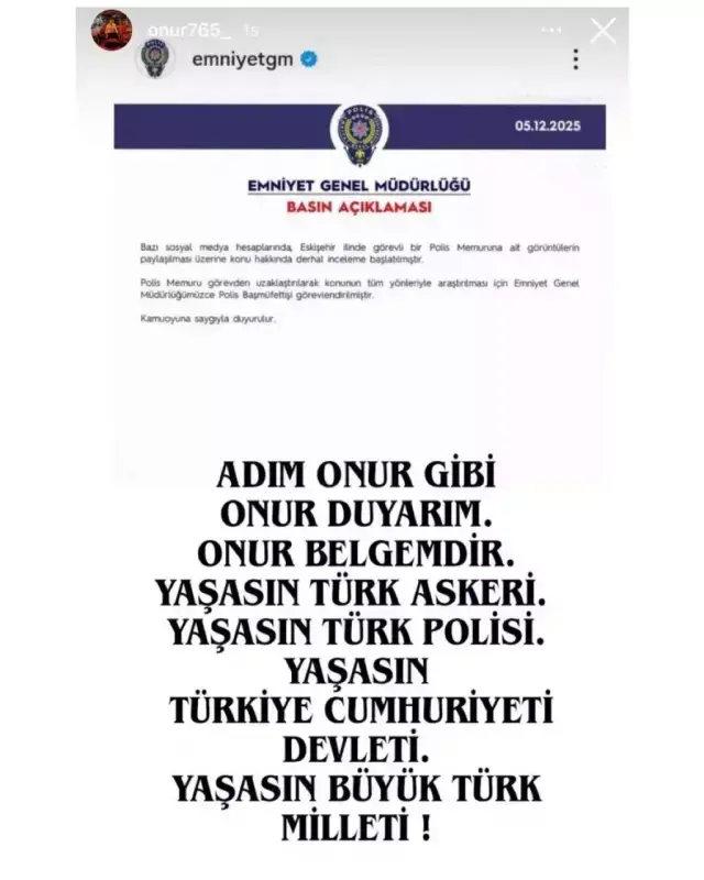 Cadde ortasında yaptığı konuşmayla gündem olan polis memuru açığa alındı