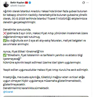 Müşterisi ile dalga geçen Bedri Usya'ya bakanlıktan inceleme