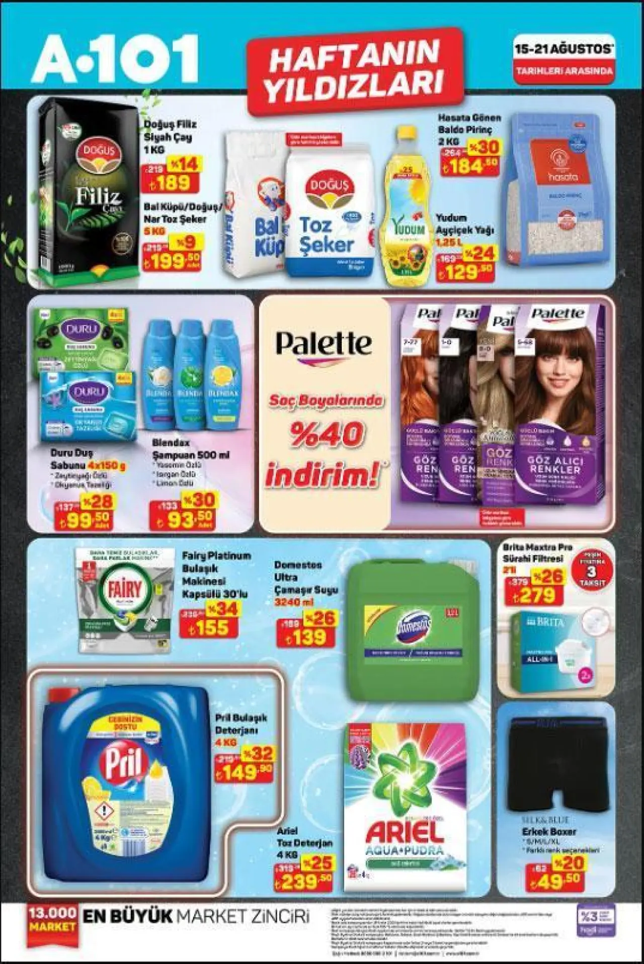 15-21 AĞUSTOS HAFTANIN YILDIZLARI KATALOĞU
