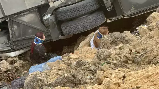 Antalya'daki katliam gibi kazada ilk görüntüler korkunç