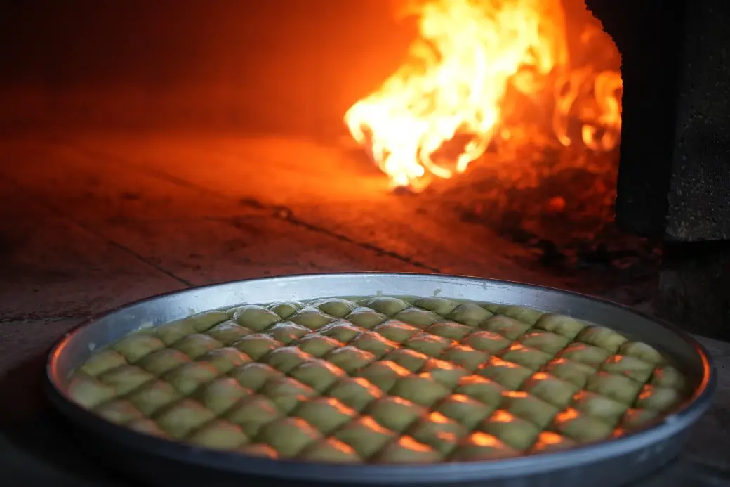 Bayram öncesi Gaziantep’te baklava mesaisi