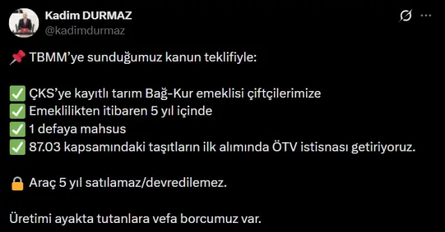 Emeklilere ÖTV'siz araç şartları, KİMLERİ KAPSIYOR? Emeklilere ÖTV'siz araç hangileri, listesi var mı?