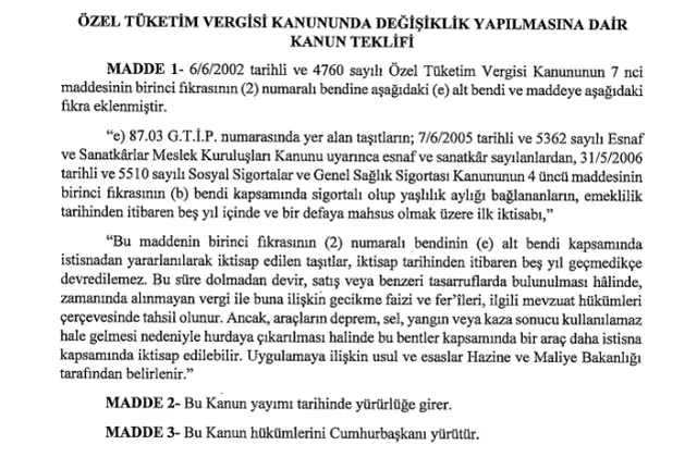 Emeklilere ÖTV'siz araç şartları, KİMLERİ KAPSIYOR? Emeklilere ÖTV'siz araç hangileri, listesi var mı?