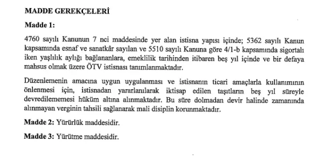Emeklilere ÖTV'siz araç şartları, KİMLERİ KAPSIYOR? Emeklilere ÖTV'siz araç hangileri, listesi var mı?