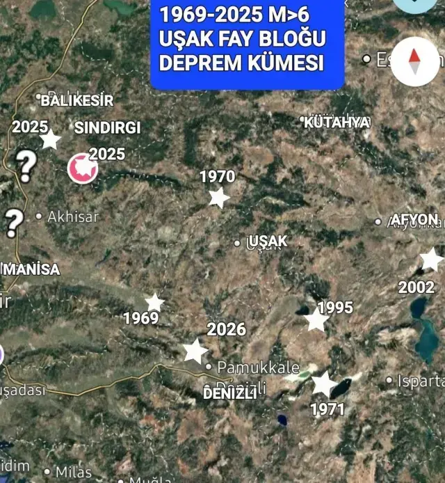 Denizli'de 5.1 büyüklüğünde deprem! Çevre illerde de hissedildi