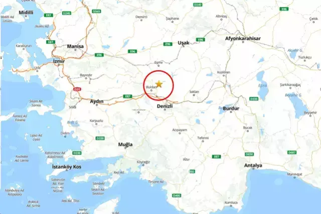 Denizli'de 5.1 büyüklüğünde deprem! Çevre illerde de hissedildi